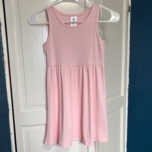 Charming Pink Sleeveless Kids Dress